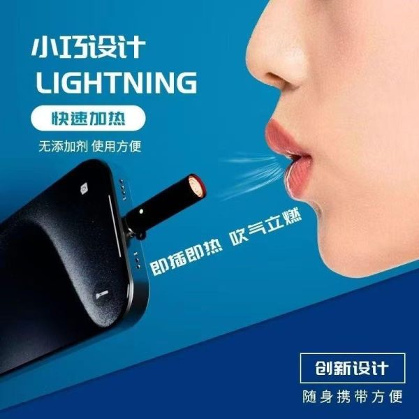 Portable Cigarette Lighter – Windproof Usb Plug & Play Rechargeable Car Lighter.