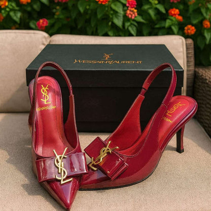 Elegant Black Kitten Heel Shoes For Women