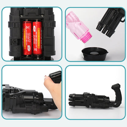 Kids Automatic Bubble Gatling Gun